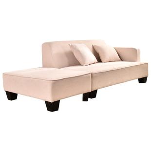 友澳小户型客厅布艺沙发双人豆腐块沙发两用沙发网红款同步出口版