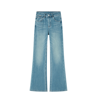 春野秘境-2026春季新款直筒微喇叭裤高腰四面弹抗皱抗鼓包抗掉色