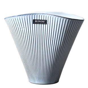 景德镇艺术高脚陶瓷花瓶兰花透气花盆轻奢高级家用客厅蝴蝶兰专用