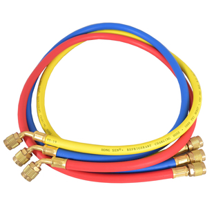 鸿森加氟管制冷剂冷媒雪种加液管汽车空调冲氟管加液管R410aR22管