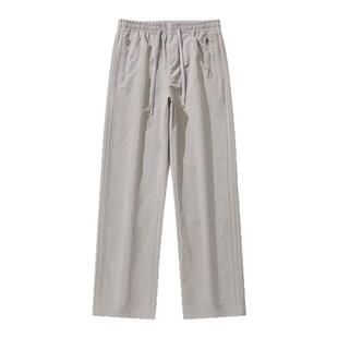 美式直筒休闲裤男春夏2025新款机能冲锋裤运动速干裤子男款夏薄款