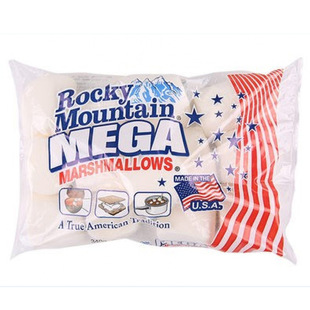 新货美国进口落基山棉花糖牛轧糖雪花酥奶枣烧烤咖啡奶枣烘焙原料