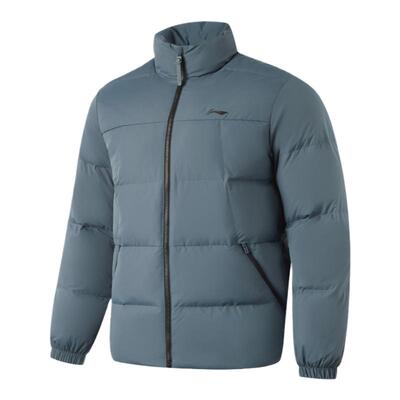 李宁正品冬季新款健身系列男子防泼水保暖运动羽绒服AYMU097-6