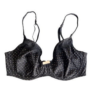 #824欧美外贸单大杯内衣有钢圈波点超薄大码女士文胸75D80E85C