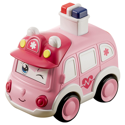 按压变脸滑行玩具车消防车挖掘车