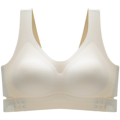 无痕内衣女夏季薄款前扣交叉美背