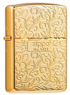 ZIPPO日版富贵唐草打火机收藏款