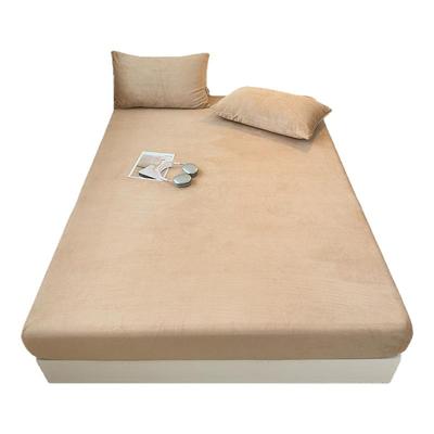 【A级母婴可用】牛奶绒床笠单件