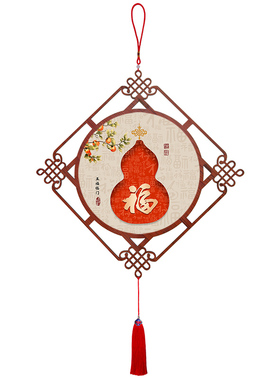 新中式福禄葫芦入户进门挂饰2026年马年春节挂件事事如意新年挂画