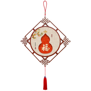 新中式福禄葫芦入户进门挂饰2026年马年春节挂件事事如意新年挂画