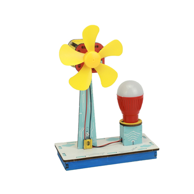 儿童木质风力发电实验教具