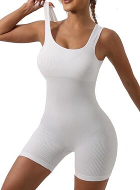 S 48186 Seams Yoga Suit with Padded 瑜伽服 欧美跨境