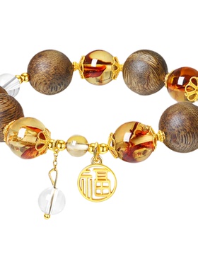 【生日礼物】周大生沉香木手串