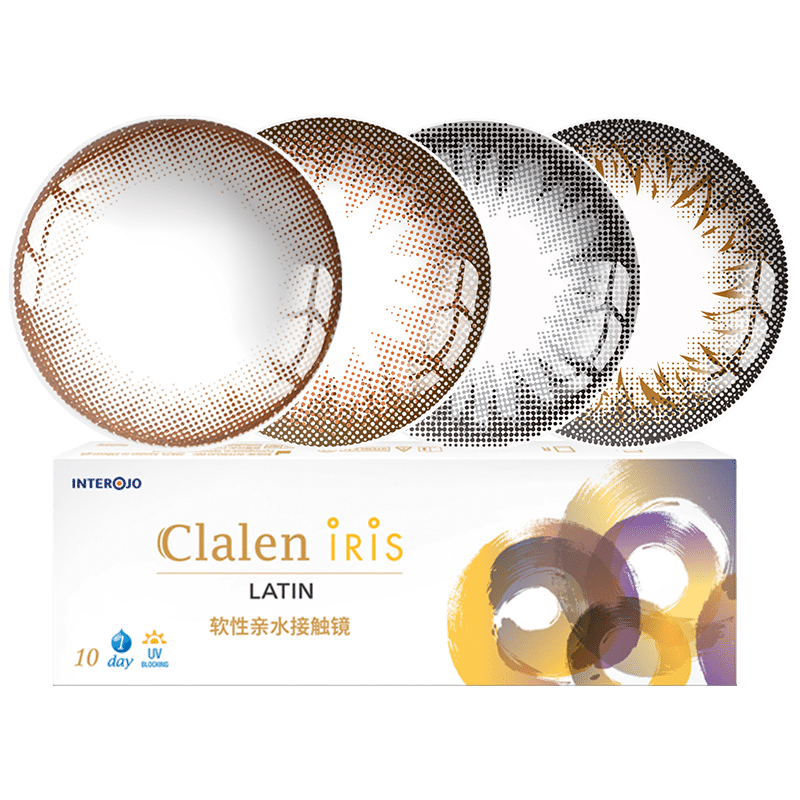 Clalen茵洛美瞳日抛30片*2彩色隐形眼镜秀智灰混血大小直径