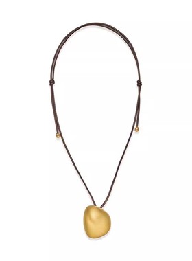 简约不规则方形吊坠项链套装女