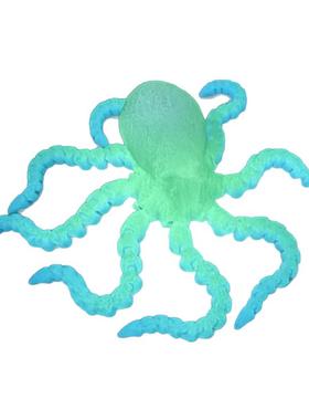 3D打印夜光章鱼玩具桌面摆件立体动物成品模型关节可动装饰品人偶