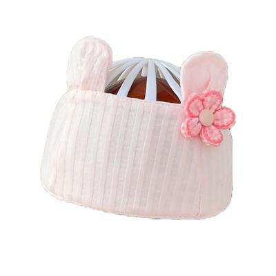 婴儿夏季薄款护囟门女宝宝空顶帽