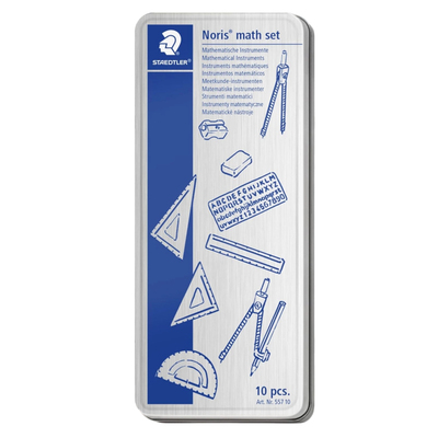 德国施德楼铁盒圆规套装10件套