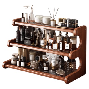 桌面化妆品置物架卧室香水口红护肤品多层收纳摆放架宿舍必备专用