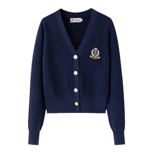 英伦小姐东京岁时记jk慵懒学院风毛衣开衫上衣早春女装红色针织衫