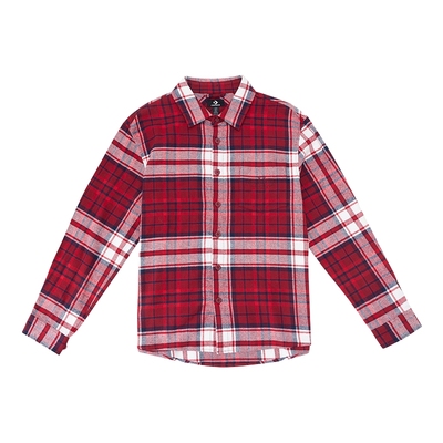 匡威男女衬衫马年起飞春新品新年主题章牌红色绣花衬衫UCJ393-B35