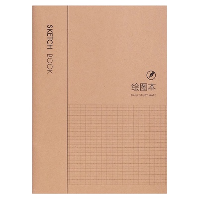 得力加厚牛皮纸16Kb5缝线笔记本子学生课堂笔记错题本初中高中学生语文本英语本记事本大号空白纸本螺旋本