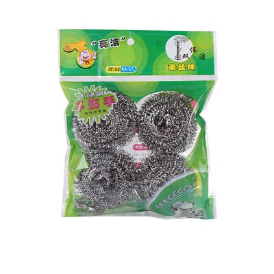 家用刷锅洗碗钢丝球清洁球厨房去污洗碗不掉丝去污洗锅擦锅铁丝球