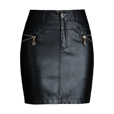 皮短裙包臀裙大码修一步裙皮包裙