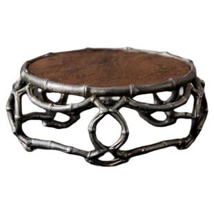 盈德堂复古手作古锡岩石板凳盖置古篱创意茶壶盖子托搁置杯垫杯托