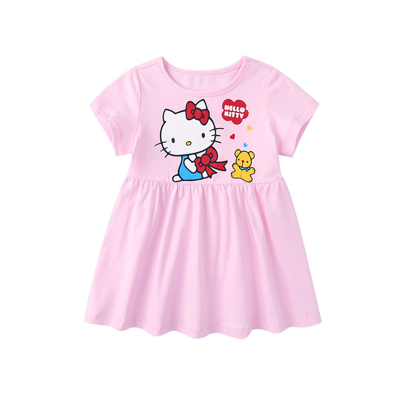 可爱薄款圆领百褶裙HelloKitty
