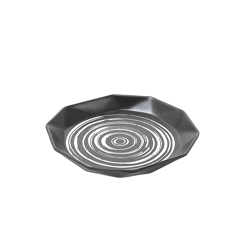 多采太极系列密胺烧烤盘日式磨砂点心盘子仿瓷食品耐高温餐具