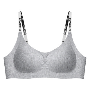 Dickies黑色大胸显小内衣文胸新款爆款少女无痕无钢圈聚拢胸罩女