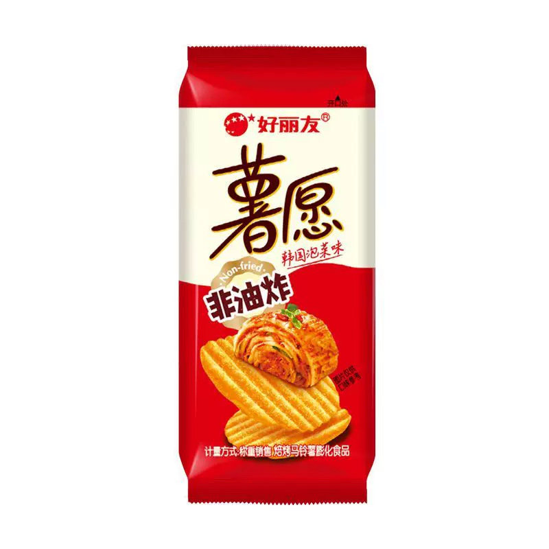 好丽友薯愿薯片韩国泡菜味牛排蜂蜜牛奶原味解馋办公室休闲小零食