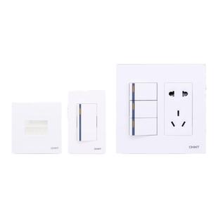 正泰120型开关插座大面板chnt120*x120*60十10孔自由组合组装5孔