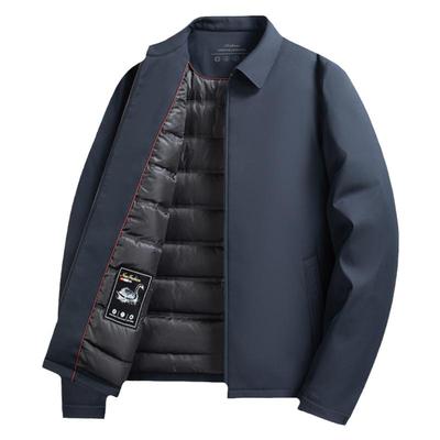 【可拆内胆】圣得西男士保暖百搭羽绒服秋冬季商务行政风夹克外套
