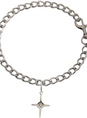 朋克风小众设计感可调节锁骨链