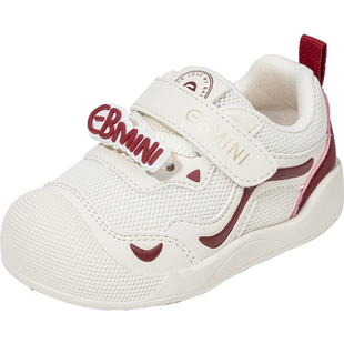 英贝米尼宝宝学步鞋春季软底鞋子女宝可爱机能鞋一岁婴儿室内鞋男