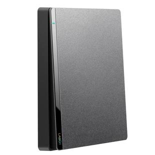 拉伯塔家用灰色开关插座面板86型双控一开带5五孔USB黑色多孔插座