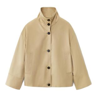 【孙俪同款】OVV2025秋冬新款女装精致立领简约舒适休闲夹克外套