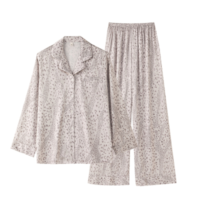 浪莎女士真丝高级感家居服美式