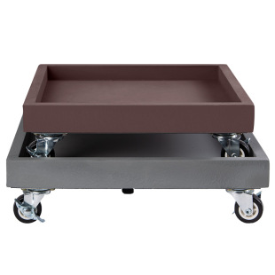 方形花盆移动托盘万向轮带轮滑轮底座托架大水泥托盘盆景盆栽园艺