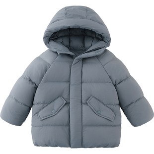 [商场同款]马克珍妮男女童加厚保暖中长款羽绒服 儿童冬装551628