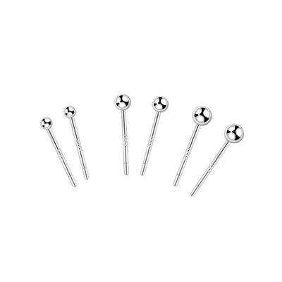 999纯银耳钉女养耳洞睡觉免摘