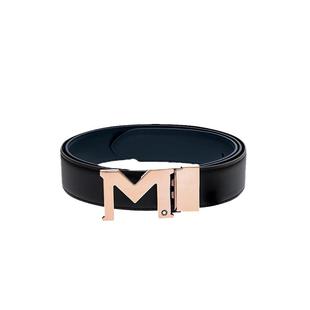 【自营】万宝龙MONTBLANC 男士M形板扣腰带/皮带120x3.5cm礼物