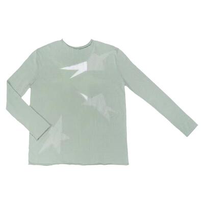 长袖原创设计镂空针织T恤