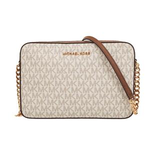 Michael Kors/MK女包Jet Set Item大号PVC配皮单肩斜挎小方包轻奢