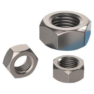 国标TA2纯钛六角螺帽钛合金螺母螺丝帽M3M4M5M6M8M10M12M16-M30mm