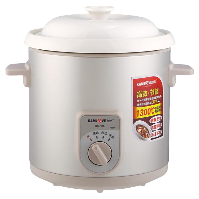 金灶 KU-30A简易操作自动陶瓷电炖锅煲汤多功能锅3L炖汤锅3-5人