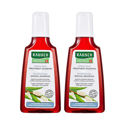 韩国直邮Rausch路丝柳树皮洗发水控油无硅油护发200ml*2正品