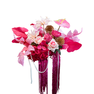 婚房布置装饰仿真花套装婚房桌面装扮花艺搭配网红高级感婚礼用品